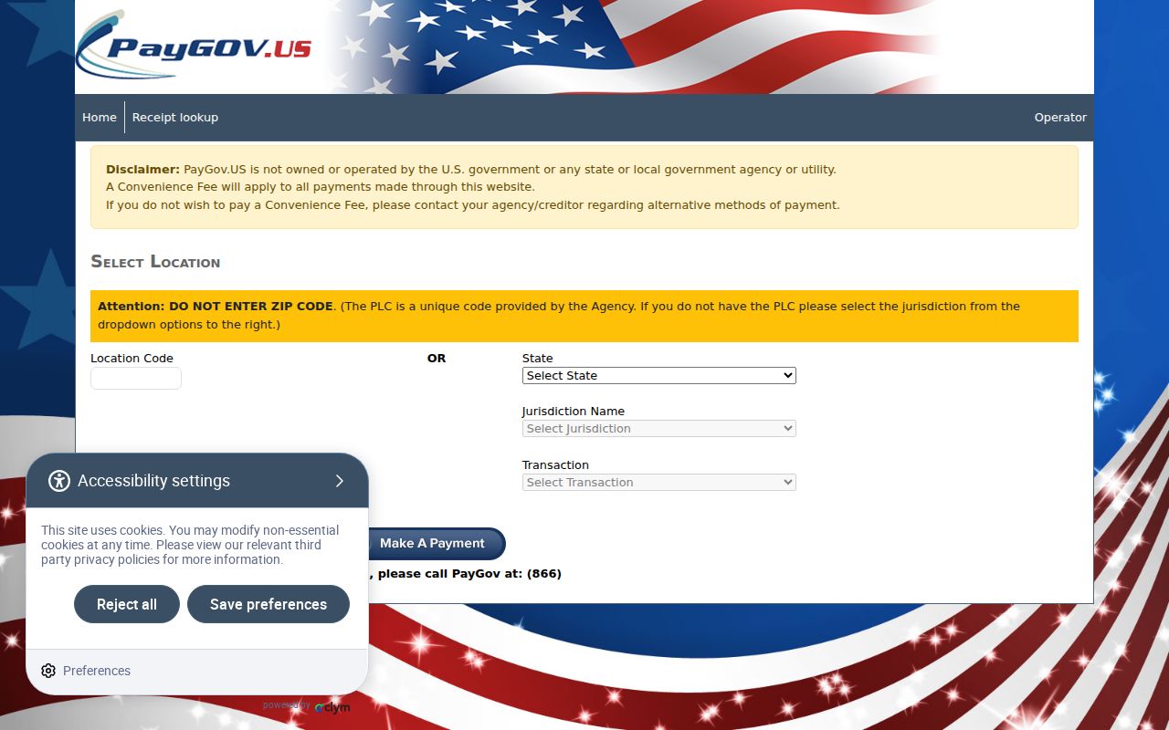 Fulton County traffic warrant payment portal landing screen