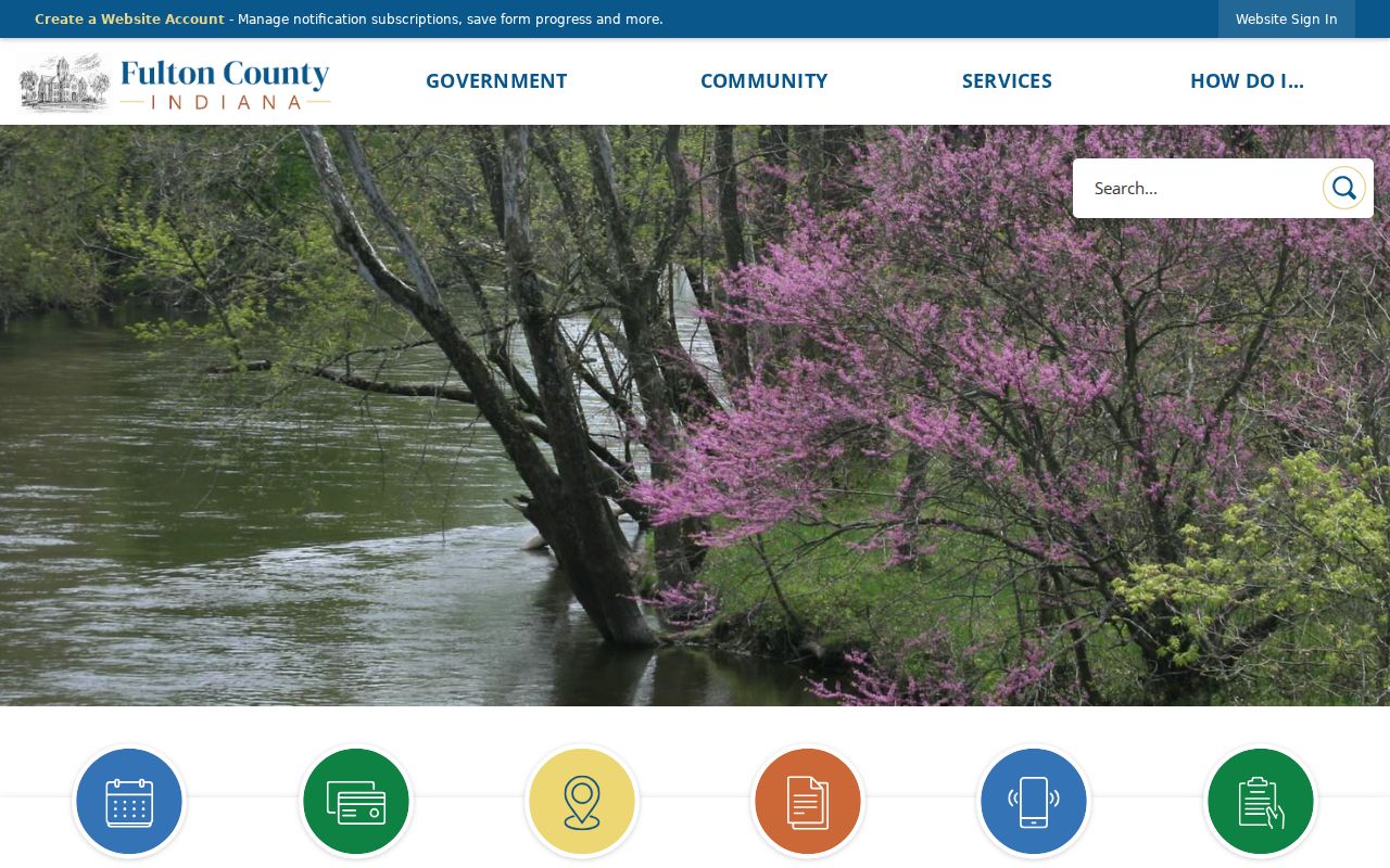 Official Fulton County government website landing page